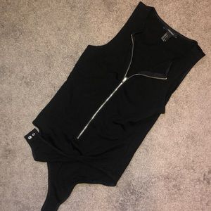 F21 zip body suit
